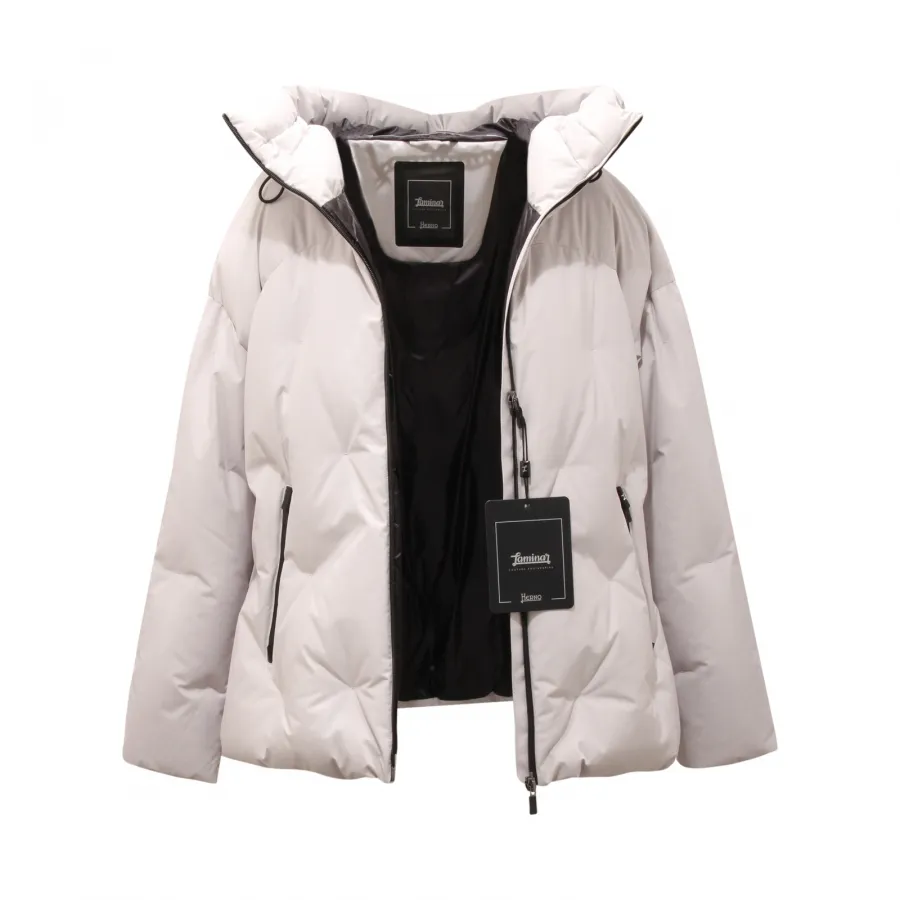 1910AR piumino donna HERNO LAMINAR woman down jacket off-white