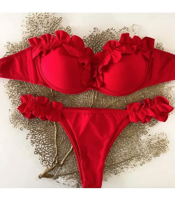 Bikini red rouges