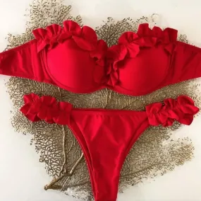 Bikini red rouges