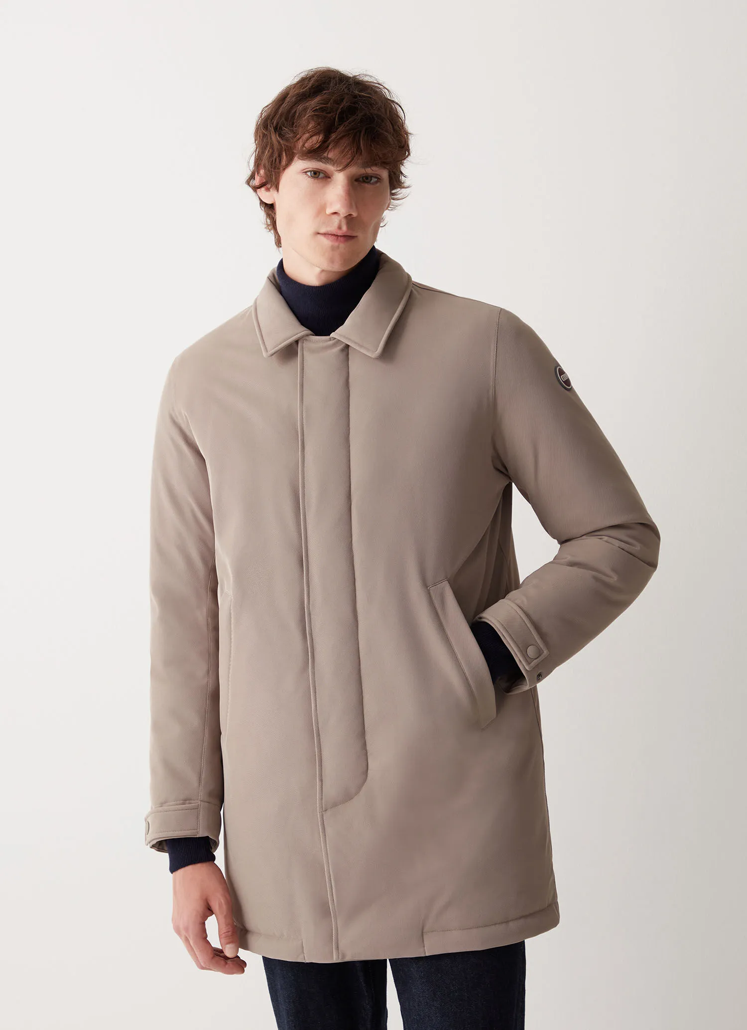 Buttoned wool-effect sports coat