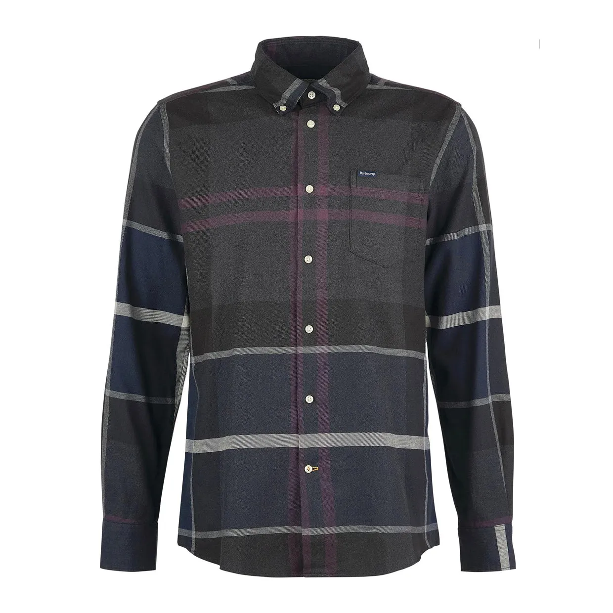 Camicia Uomo Barbour Dunoon Tailored Shirt Blu Multicolor