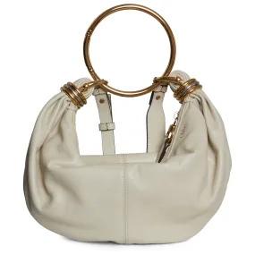 CHLOE  Borsa a spalla ''Bracelet'' in pelle bianca