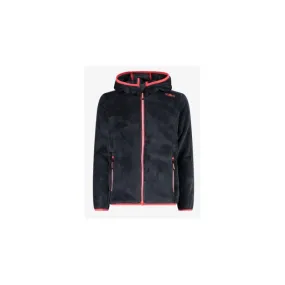 Cmp Kid G Jacket F Hd Orsetto Zip Capp Antracite/Corall Junior Bimba