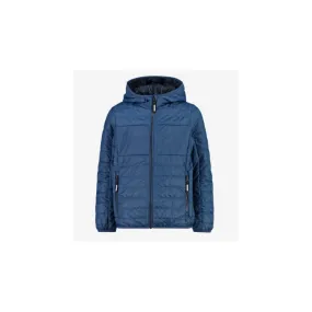 Cmp Kid Jacket Fix Hood 100 Gr Imbott Ovatta Blu Petr Junior Bimbo