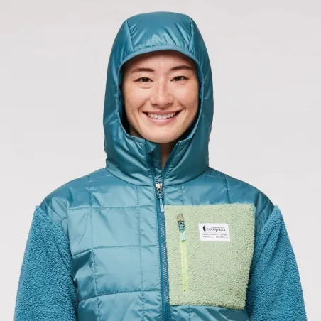 COTOPAXI   donna    Trico Hybrid Hooded Jacket blue spruce / drizzle