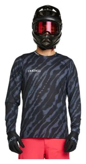 Dharco Race Jet Stream Long Sleeve Jersey Grey/Black