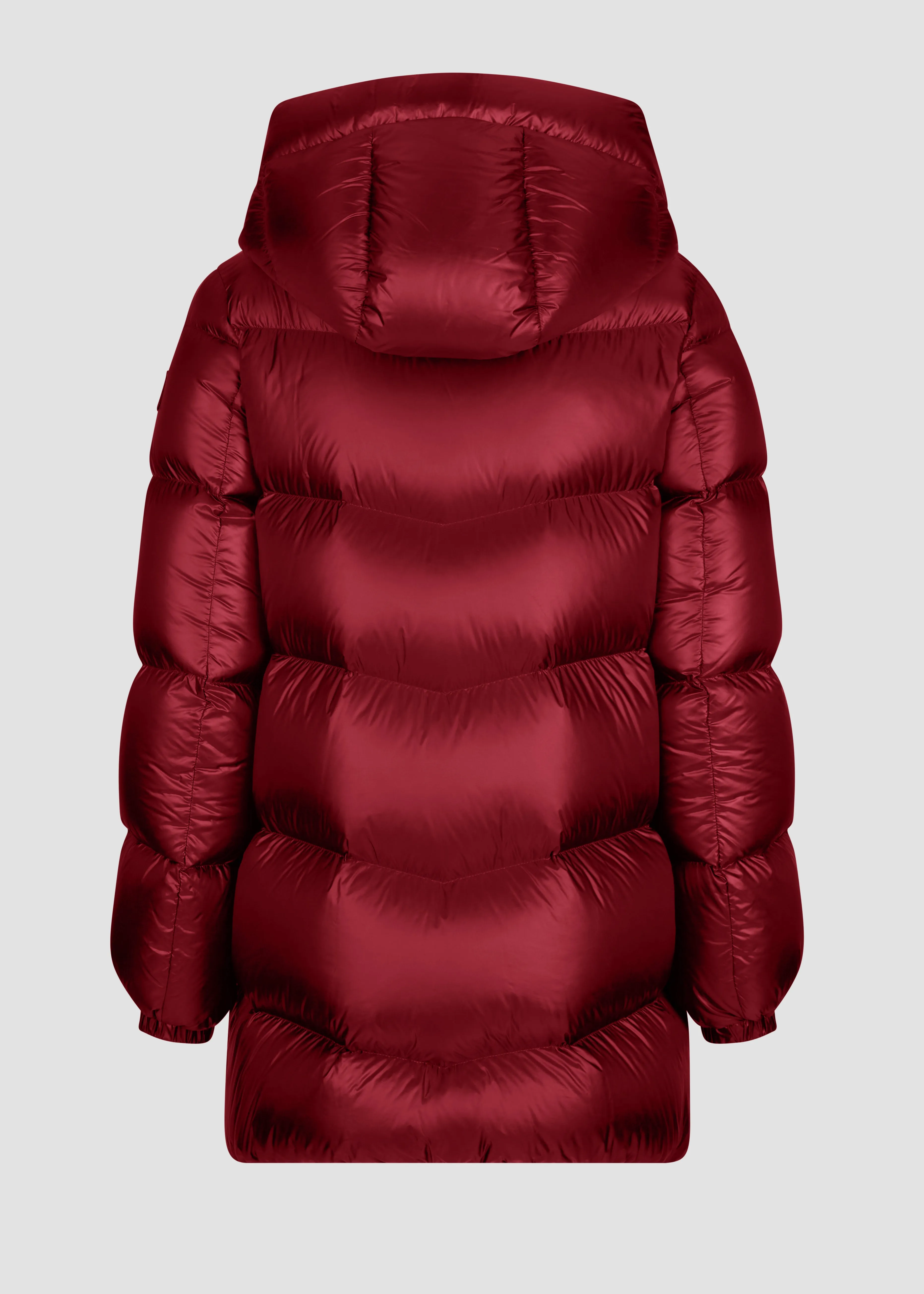 Duck down jacket in ultralight nylon