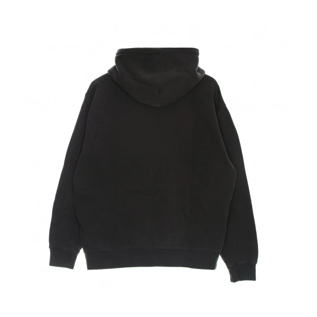 felpa cappuccio uomo black bar heavyweight pigment dyed hoodie PIGMENT FADED BLACK