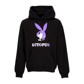 felpa cappuccio uomo logo hoodie x playboy BLACK