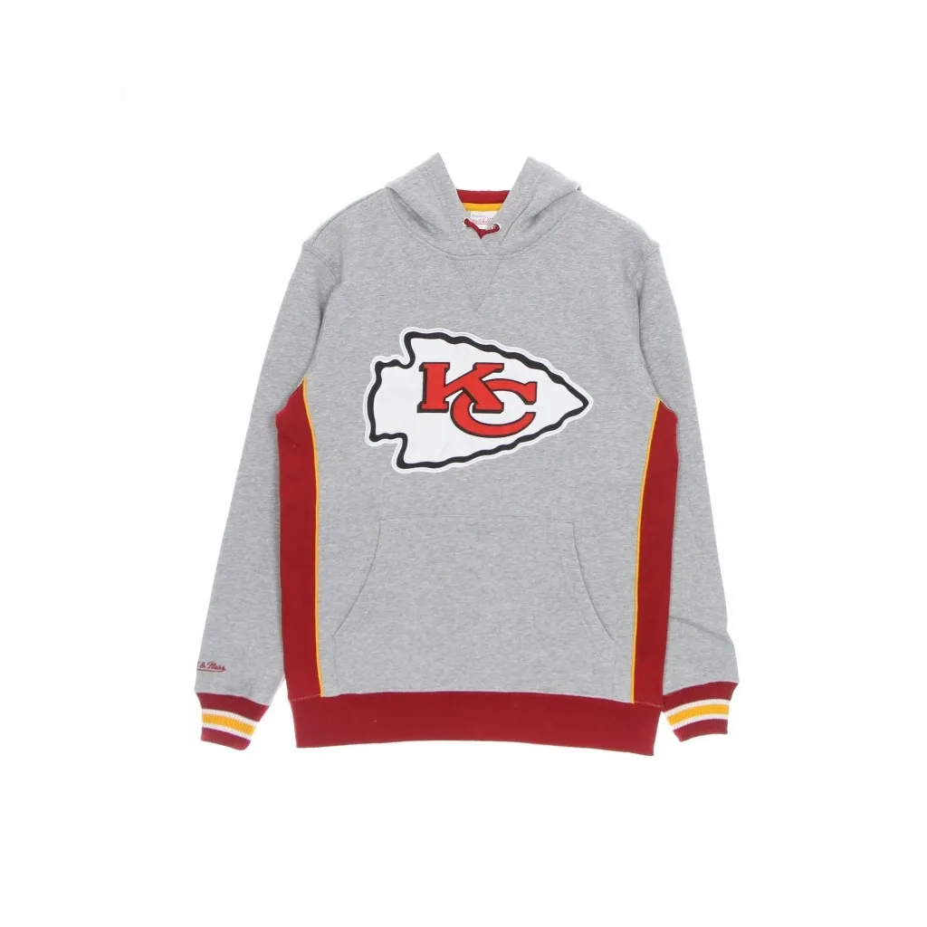 felpa cappuccio uomo nfl pinnacle heavyweight fleece hoodie kanchi GREY HEATHER/ORIGINAL TEAM COLORS