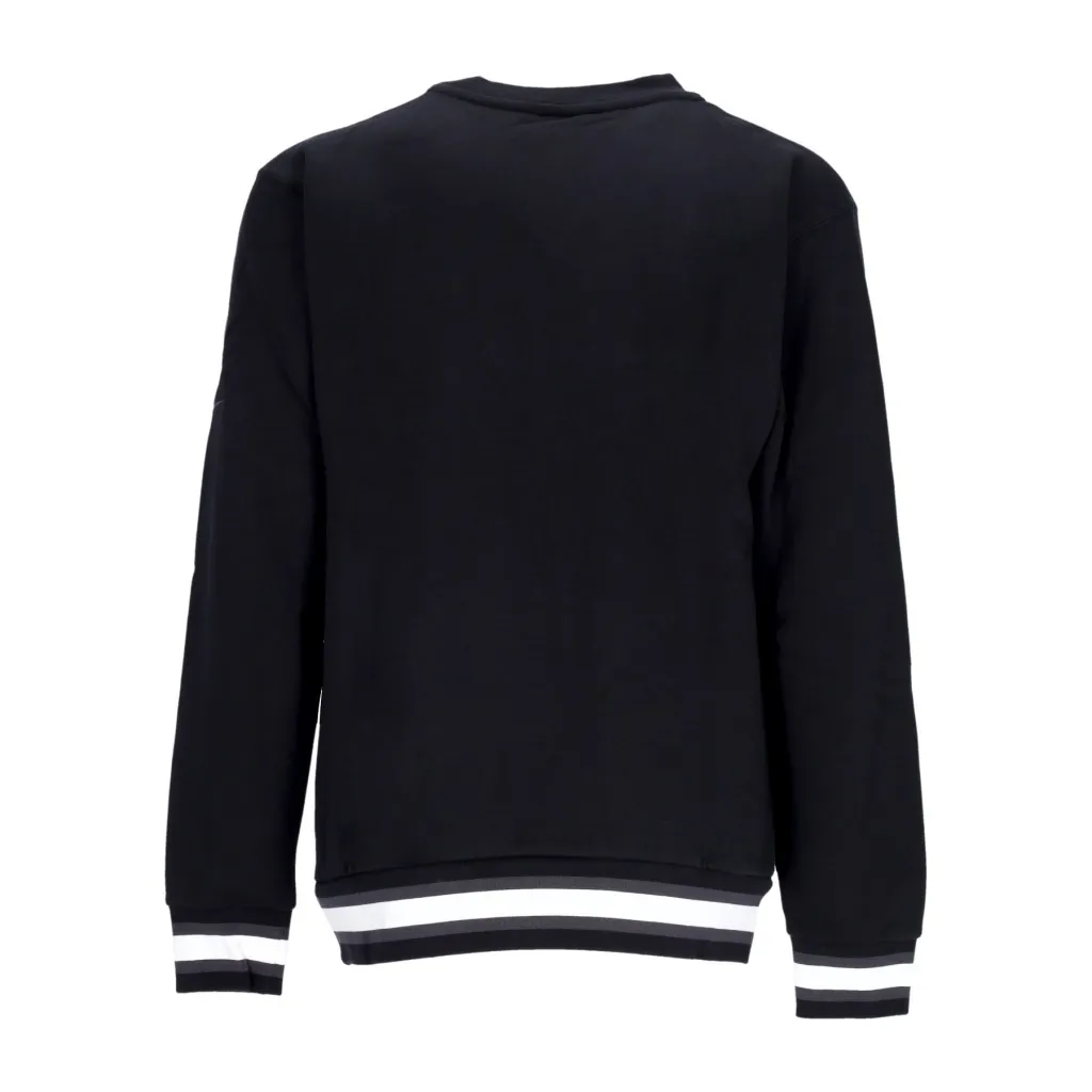 felpa girocollo uomo nba fleece crewneck courtside bronet BLACK