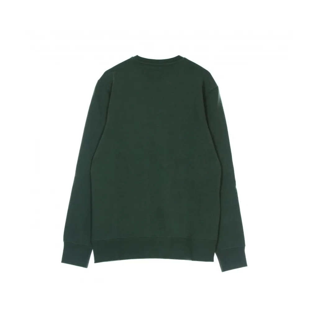 felpa girocollo uomo roasted crew DARK GREEN