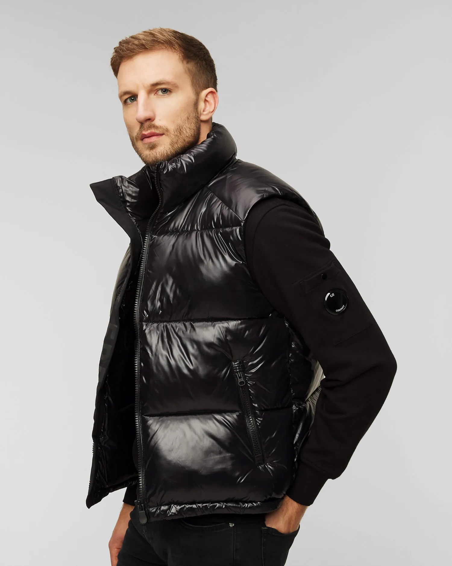 Gilet nero con piumino da uomo Save the Duck Ailantus d81382uluck17-10000