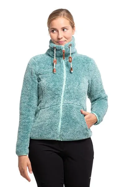 ICEPEAK COLONY Green pile orsetto con cappuccio donna