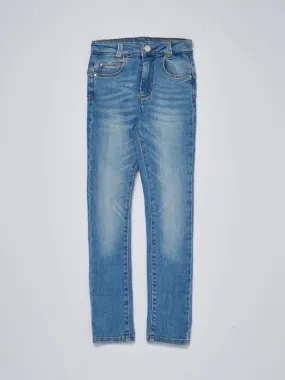 Jeans bambina Liu Jo Betty Divine a vita alta Denim Chiaro