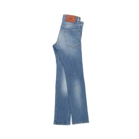 Jeans Slim Chiaro Con Strappi Bambino E Teen