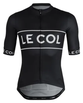 Le Col Sport Logo Short Sleeve Jersey Black