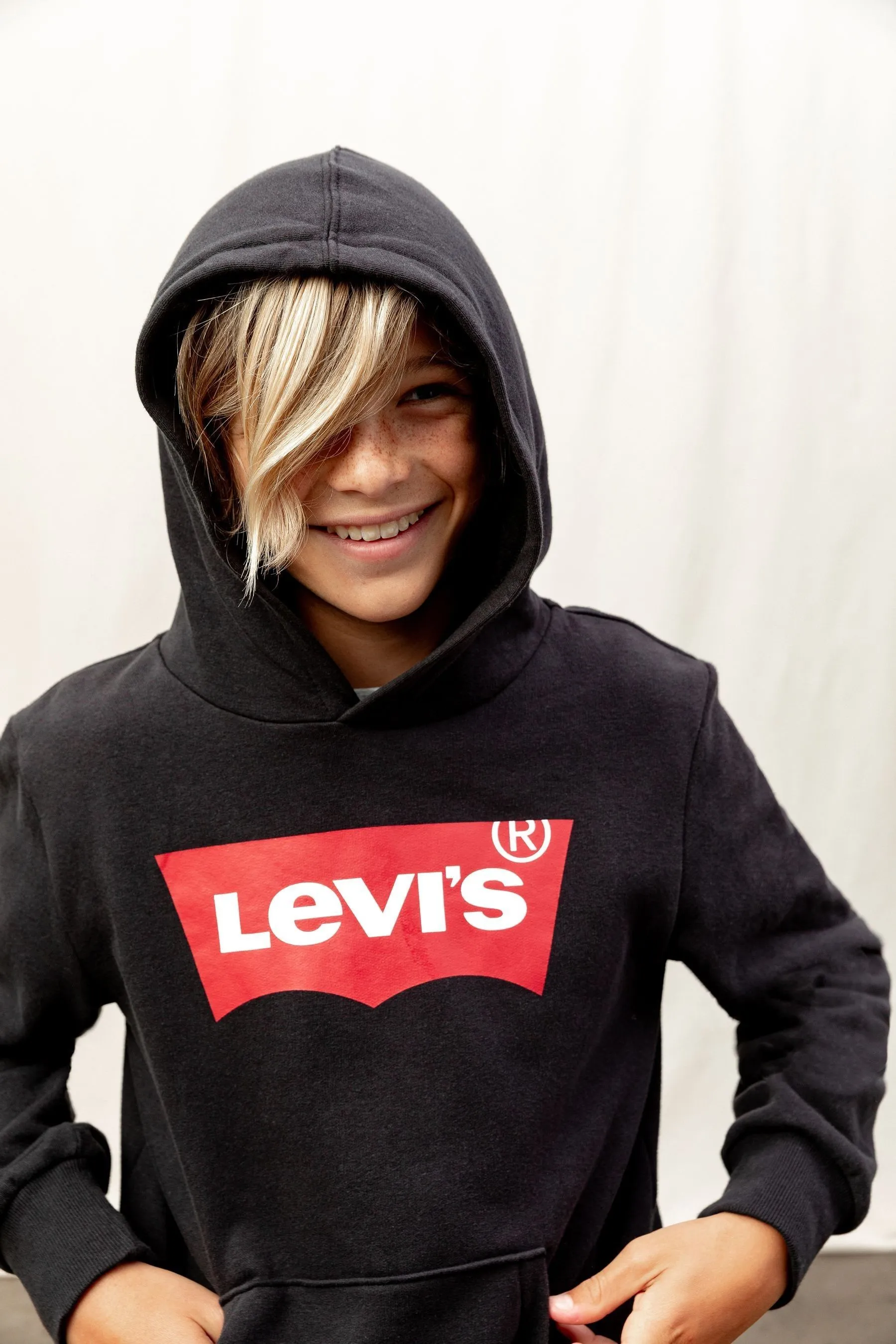 Levi's® Felpa con cappuccio con logo Batwing    