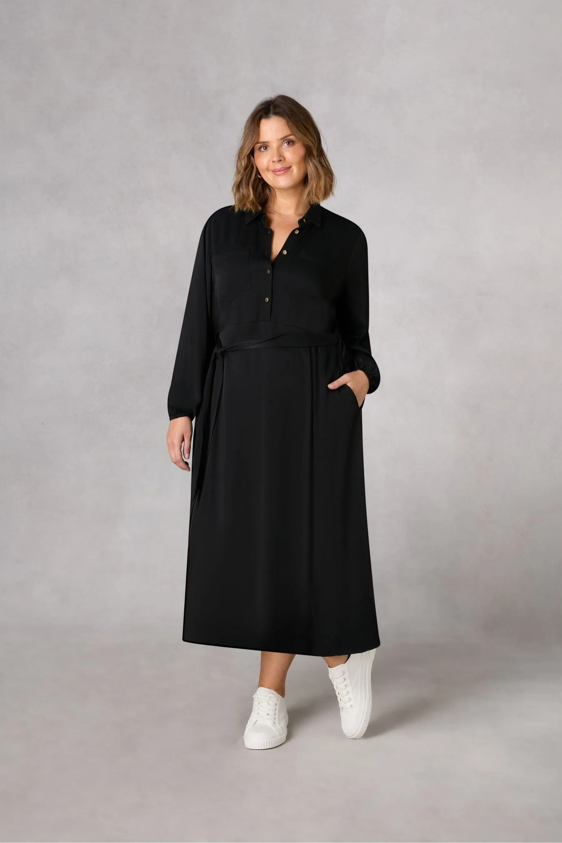 Live Unlimited Curve Midaxi Swing Shirt Dress