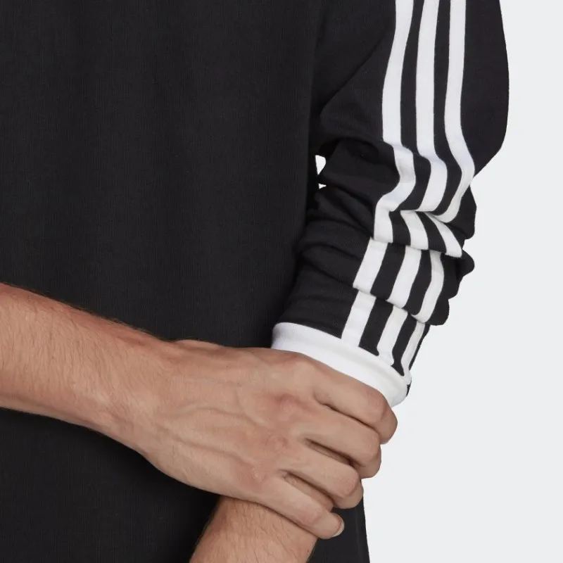 Maglia Cotone Manica Lunga Adidas Nera Uomo