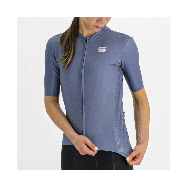 Maglia da bicicletta SPORTFUL Checkmate Jersey (BERRY BLUE MAUVE) donne