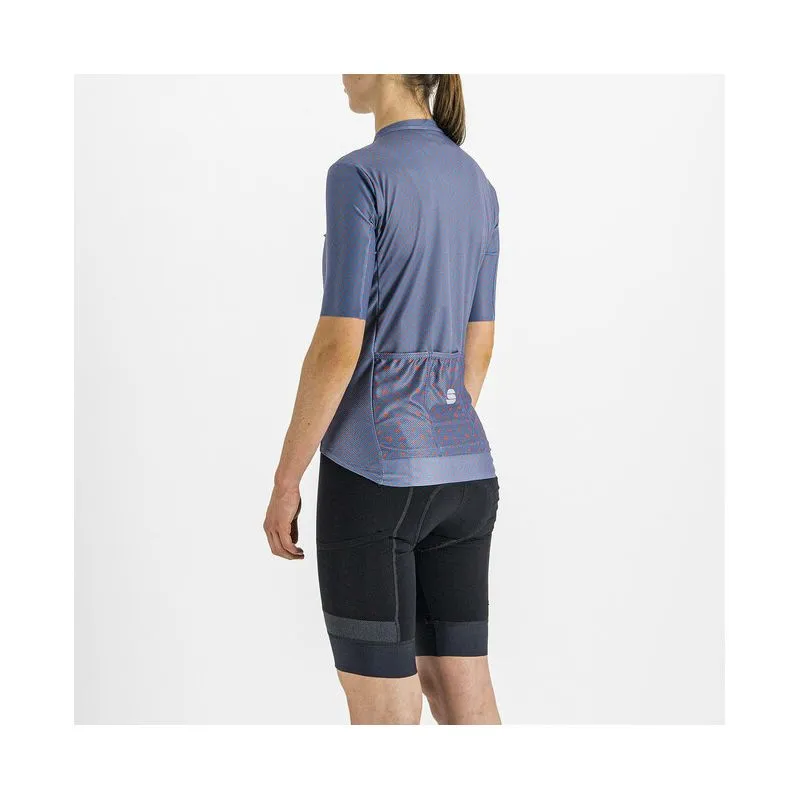 Maglia da bicicletta SPORTFUL Checkmate Jersey (BERRY BLUE MAUVE) donne