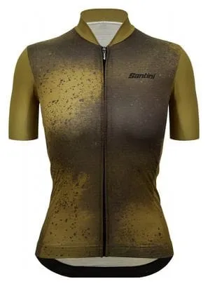 Maglia Santini Fango donna a manica corta Verde L