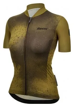 Maglia Santini Fango donna a manica corta Verde L