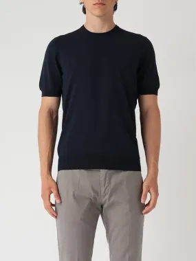 Maglia uomo Gran Sasso in cotone girocollo Navy