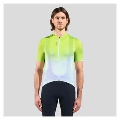 Odlo Zeroweight Chill-Tec Short-Sleeved Jersey Yellow/White