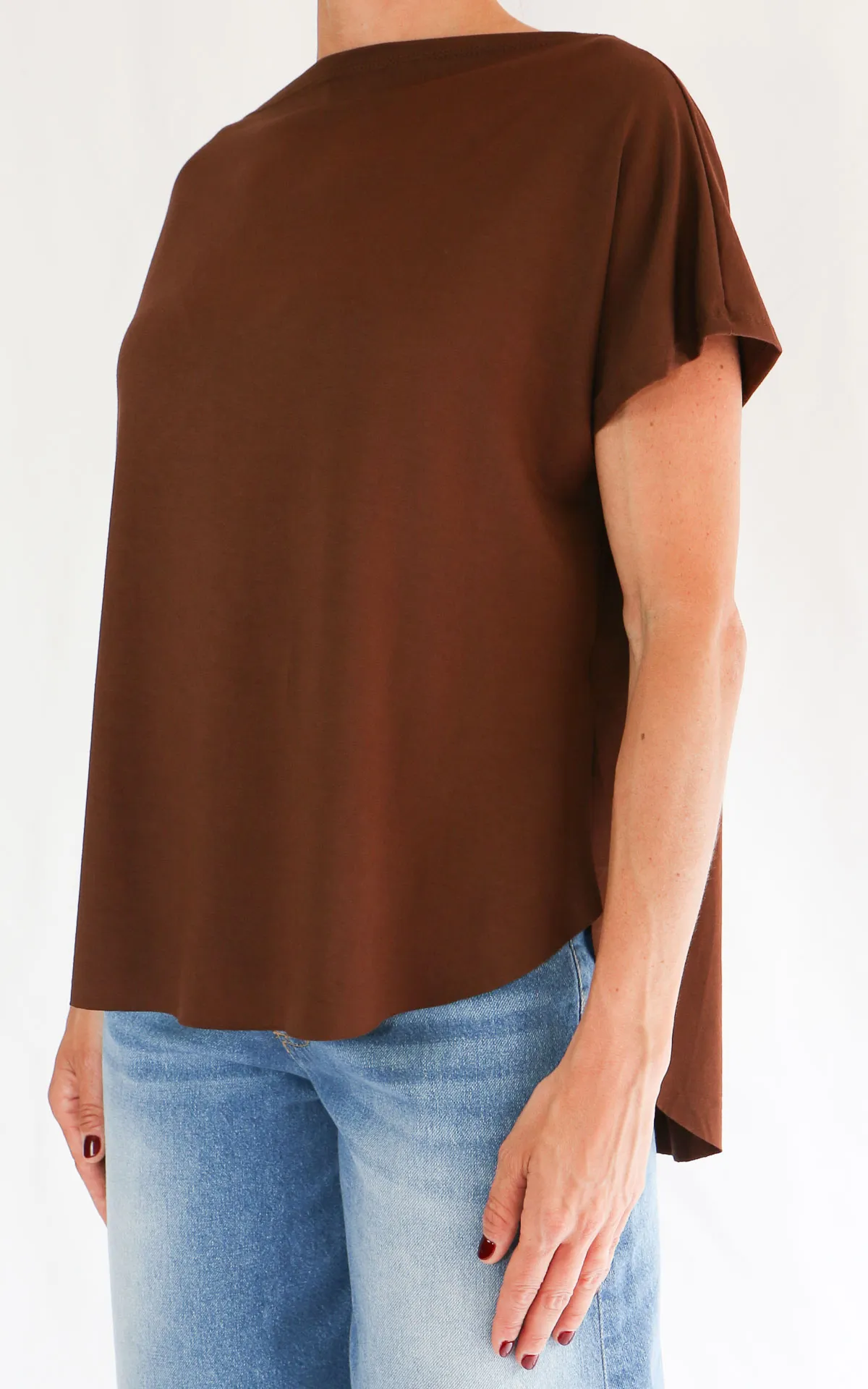 Off-on – T-shirt basic viscosa – Moka