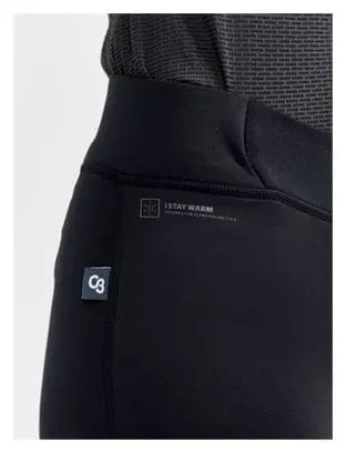 Pantaloncini con bretelle lunghe Craft Core Bike SubZ Wind nero donna