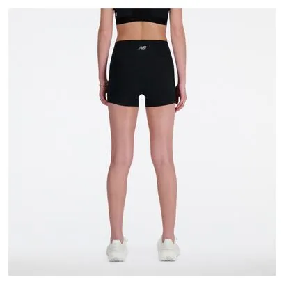 Pantaloncini New Balance Athletics Run 3in High Waist Donna Nero