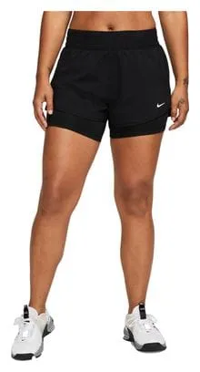 Pantaloncini Nike Dri-Fit One 3in 2-in-1 Donna Nero