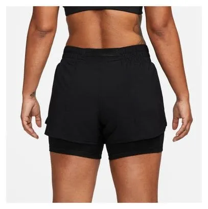 Pantaloncini Nike Dri-Fit One 3in 2-in-1 Donna Nero