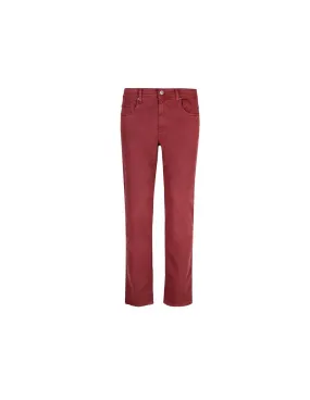 Pantalone in cotone 5 tasche Jeans Bordo vinaccia Mod Treviglio