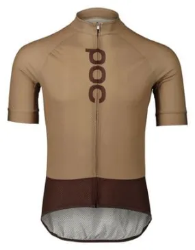 Poc Essential Road Logo Short Sleeve Jersey Light/Dark Brown