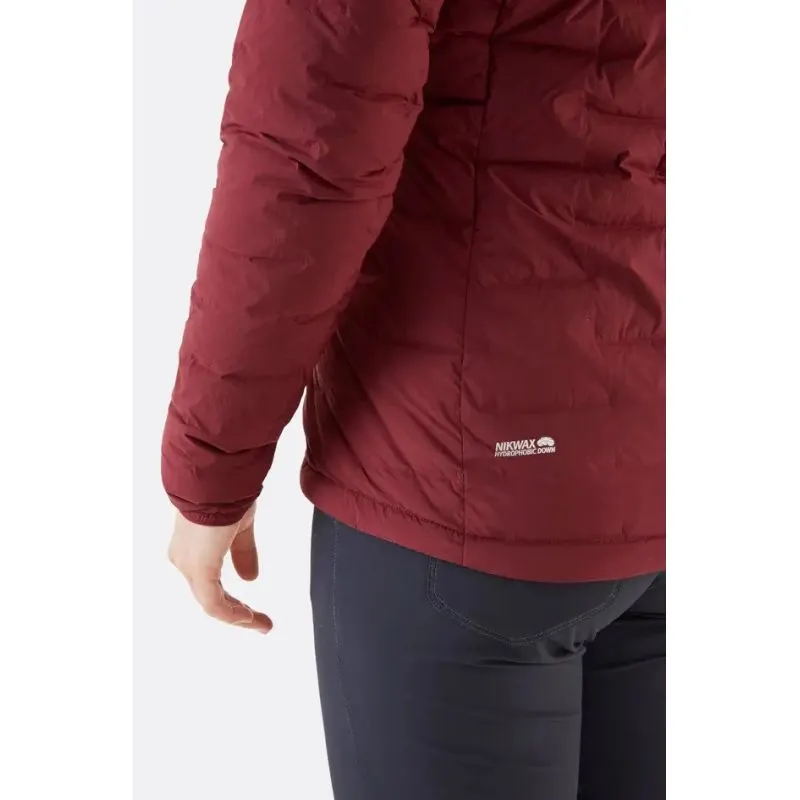 Rab Cubit Stretch Down Hooded Jacket (Deep Heather) Donna