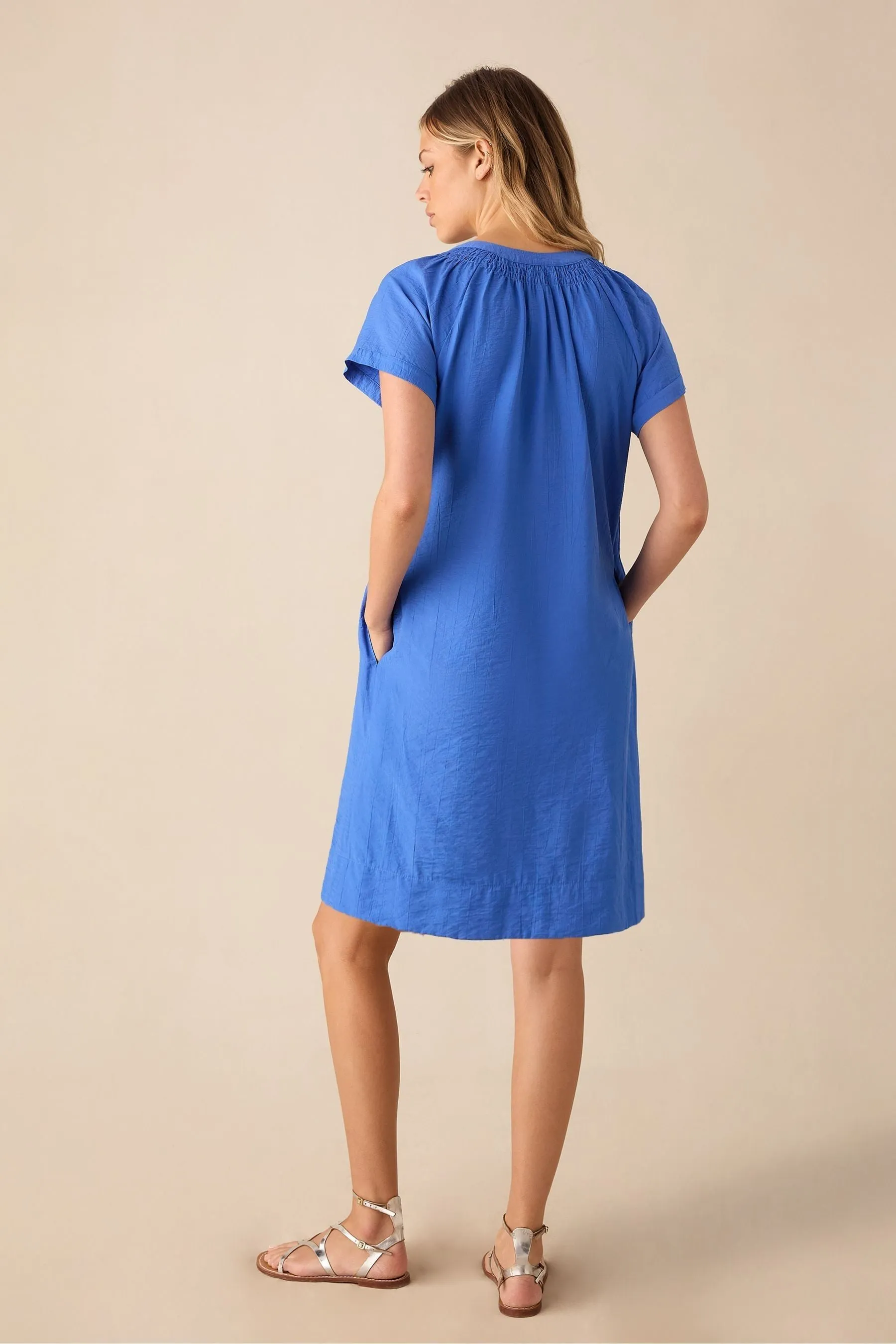 Ro&Zo Gathered Neck Short Dress