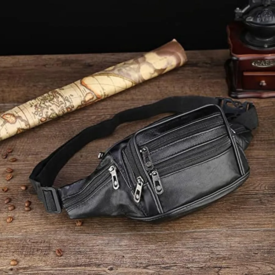 SAOEUJE Outdoor Waist Pack Bodypack Sport Petto Borsa Impermeabile PU Casual In Esecuzione Hip Bag Vita Cerniera Sacchetto Antif