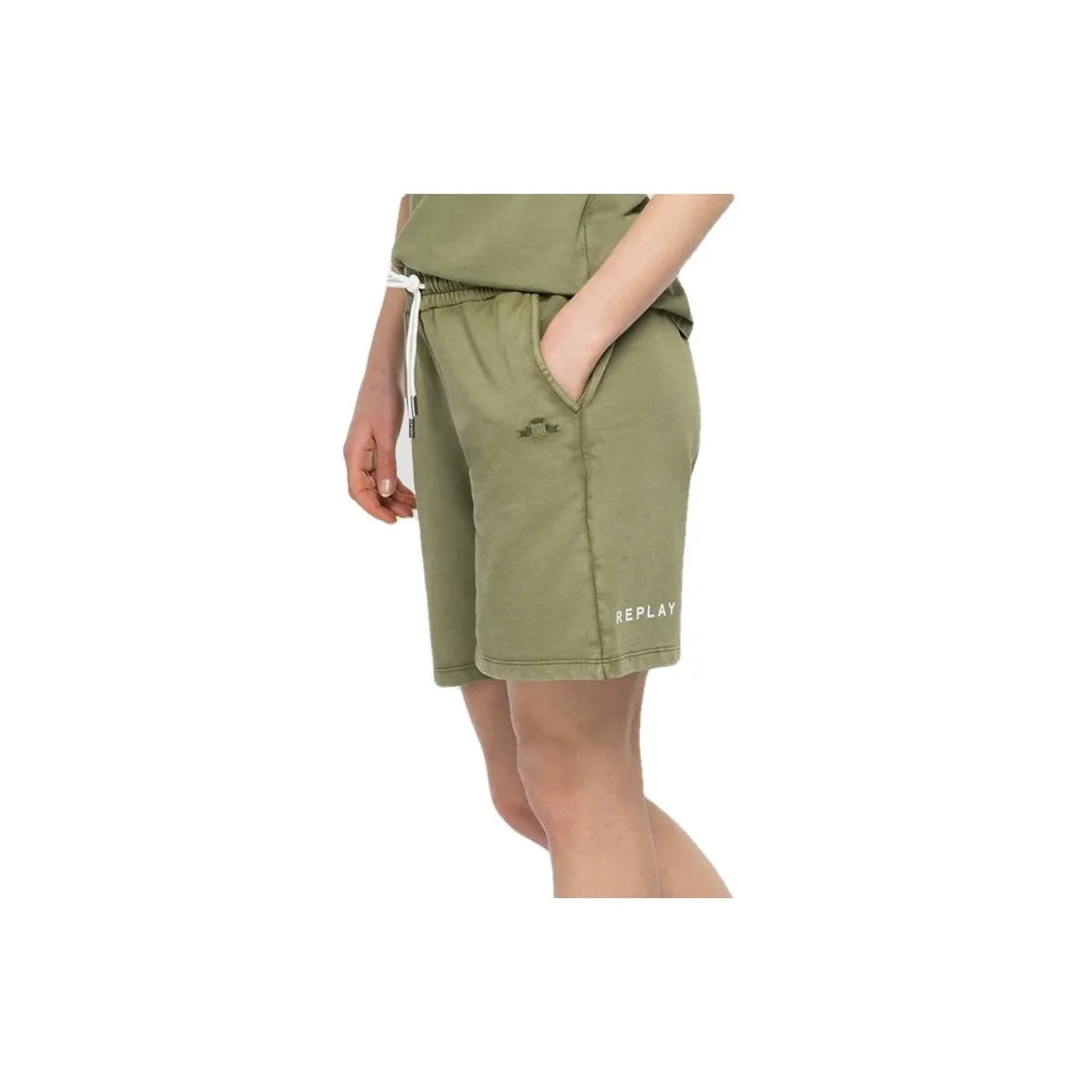 Shorts Boy Fit In Felpa Bio Pack, Verde