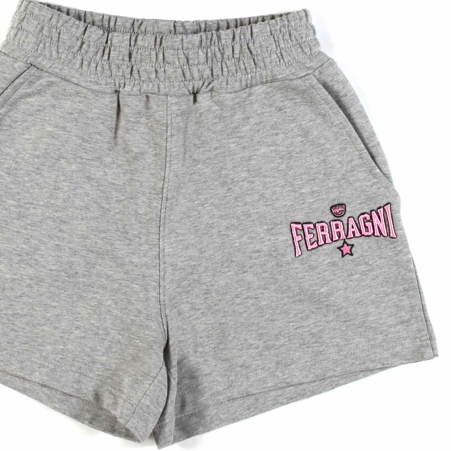 Shorts Eye Star Jersey Grigio Melange Bambina