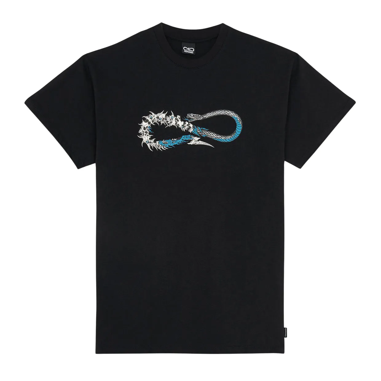 T-shirt Propaganda Skullsnake Nero