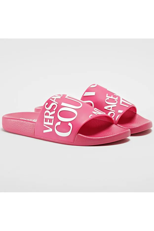 Versace Jeans Couture Sandali Slides Con Logo