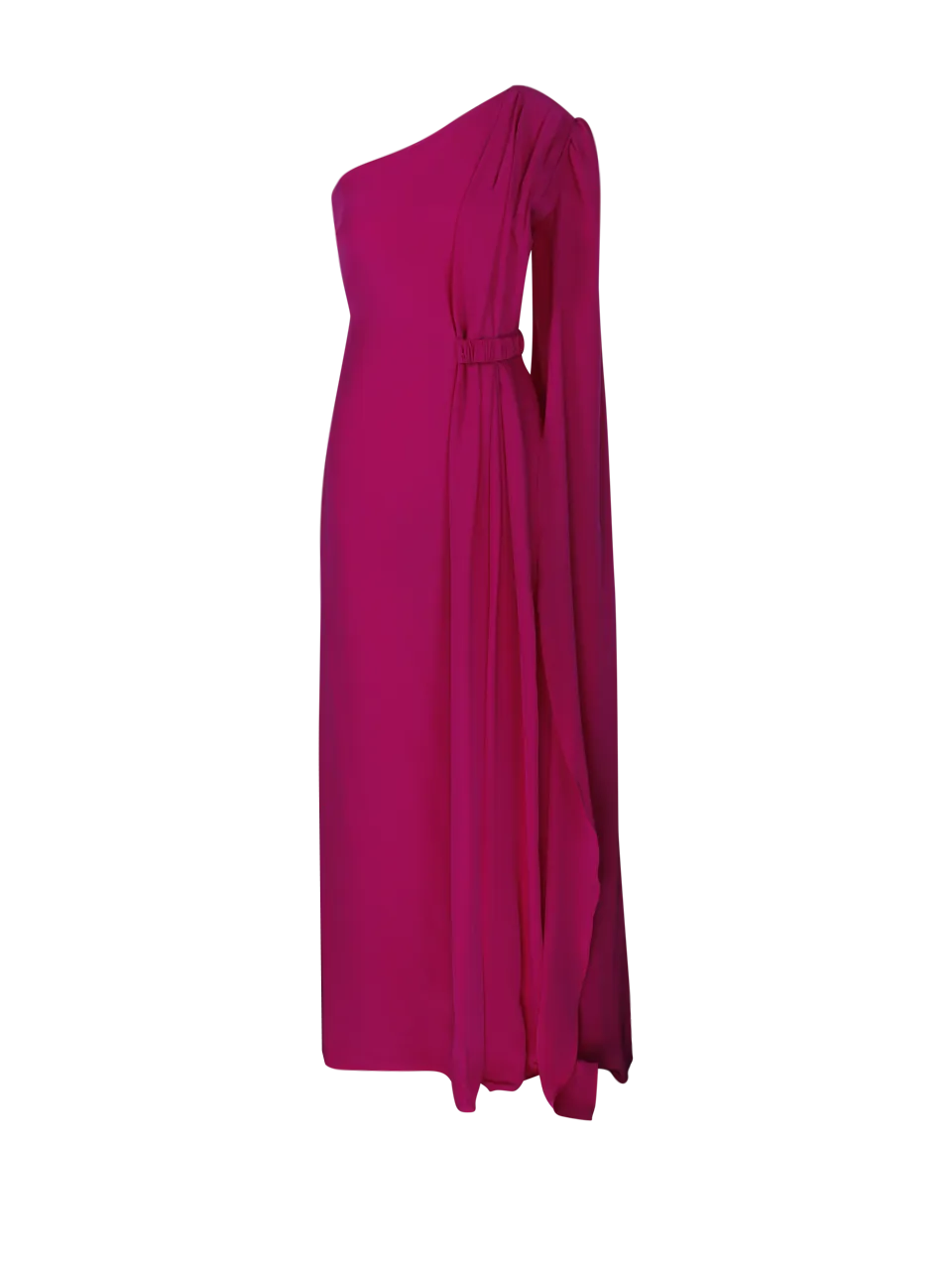 WOMAN CRIDA FUCSIA SILK LONG DRESS