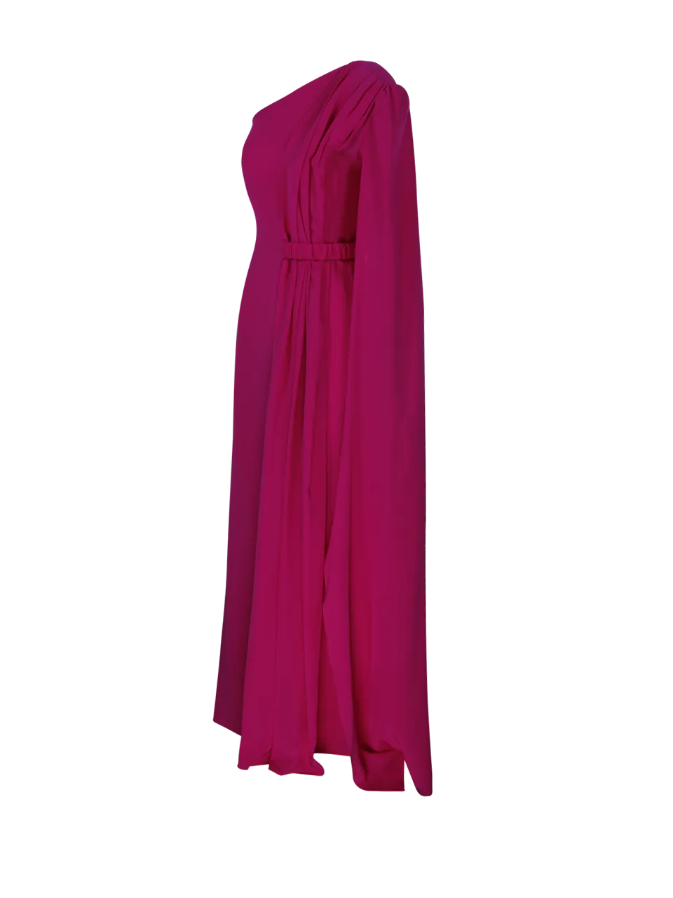 WOMAN CRIDA FUCSIA SILK LONG DRESS