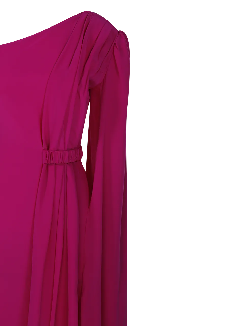 WOMAN CRIDA FUCSIA SILK LONG DRESS